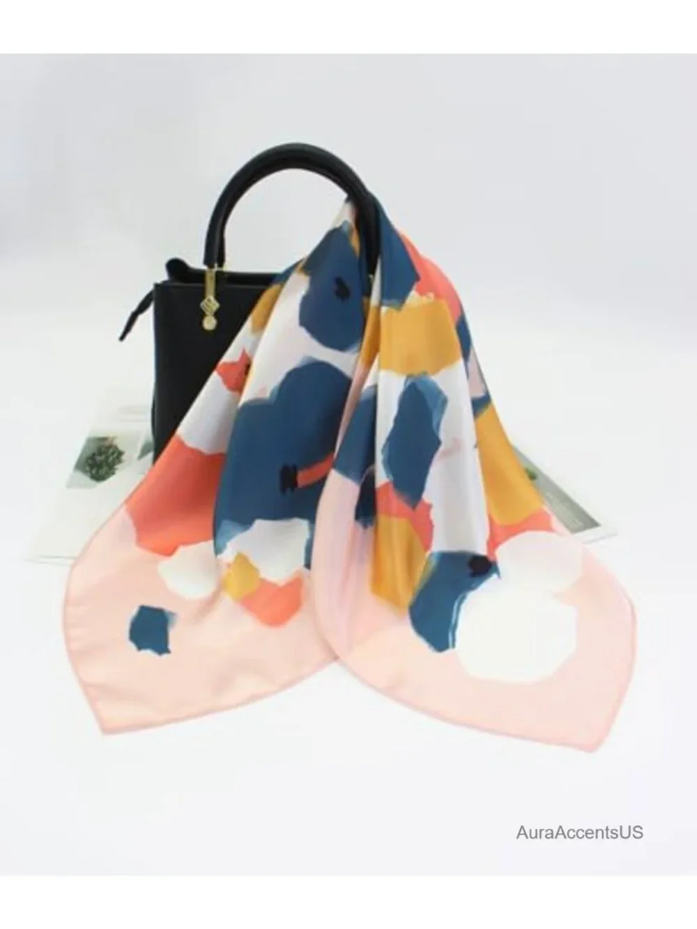 100% Mulberry Silk Square Scarf 25.6